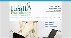 Desktop Screenshot of elitehealthphysio.com